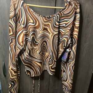 Marble long Sleeve blouse